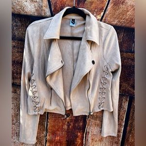 Windsor suede crop jacket